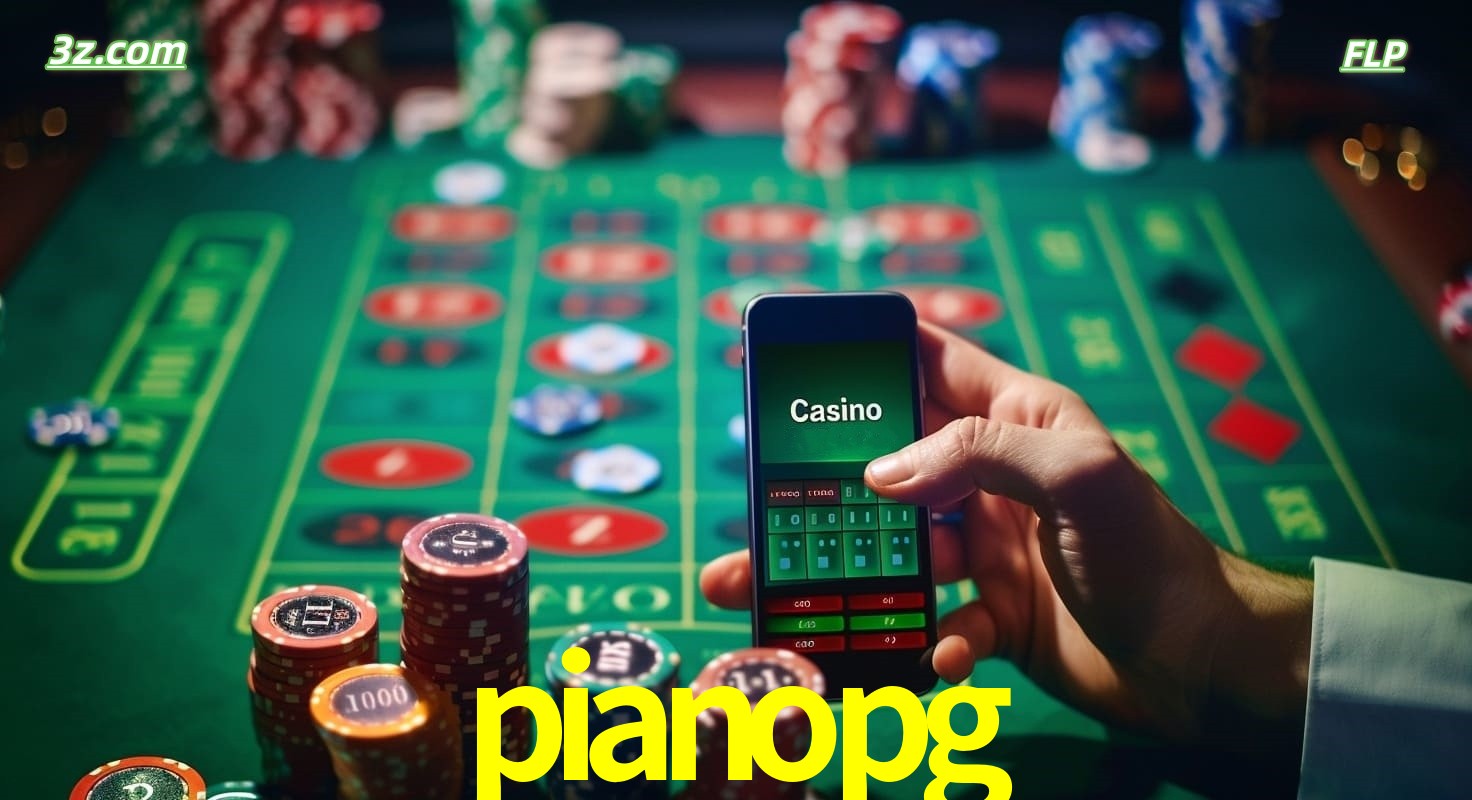 Cassino online móvel pianopg com apostas em roleta e fichas de pôquer